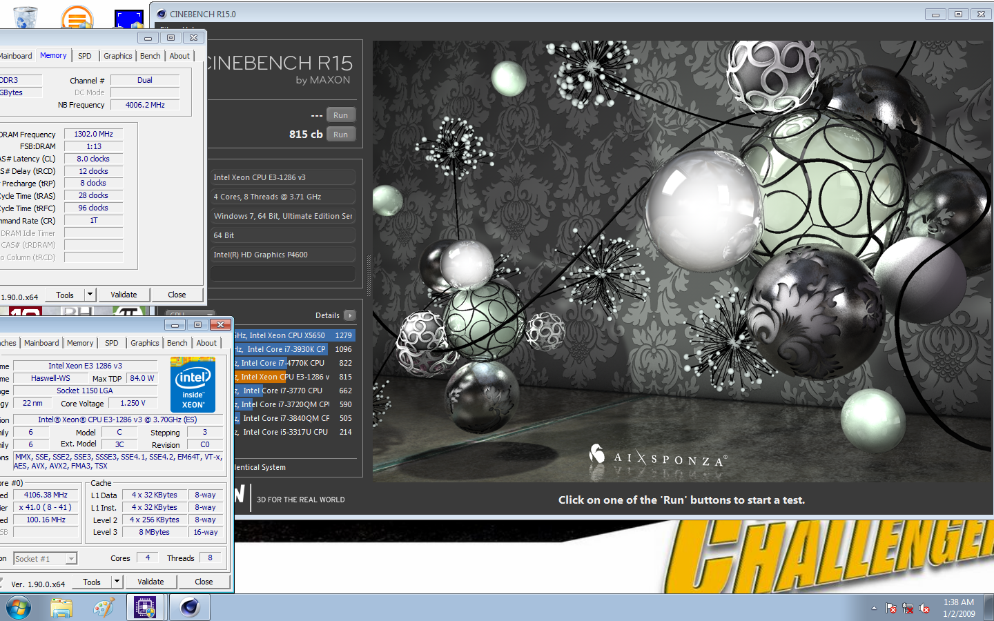 Voorwaarde Prematuur vermomming yosarianilives`s Cinebench - R15 score: 815 cb with a Xeon E3 1286 v3