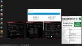 Geekbench3 - Multi Core with BenchMate screenshot