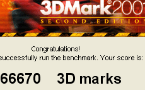 3DMark2001 SE screenshot